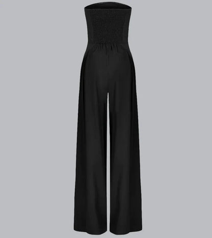 Lucy | Tuta smart casual senza maniche con pantaloni dritti