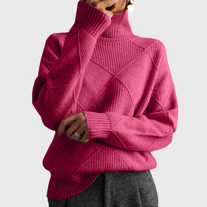 Verica | Maglione a collo alto con motivo geometrico