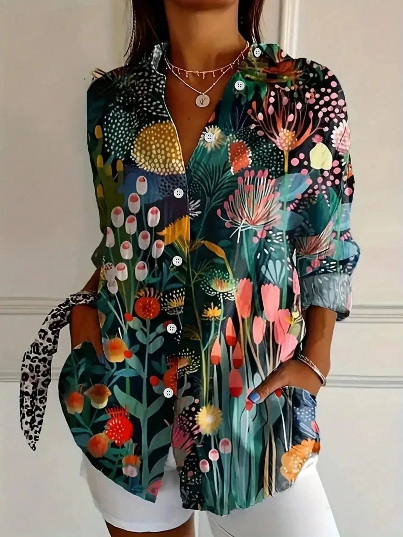 Astrid | Camicia a motivi colorati