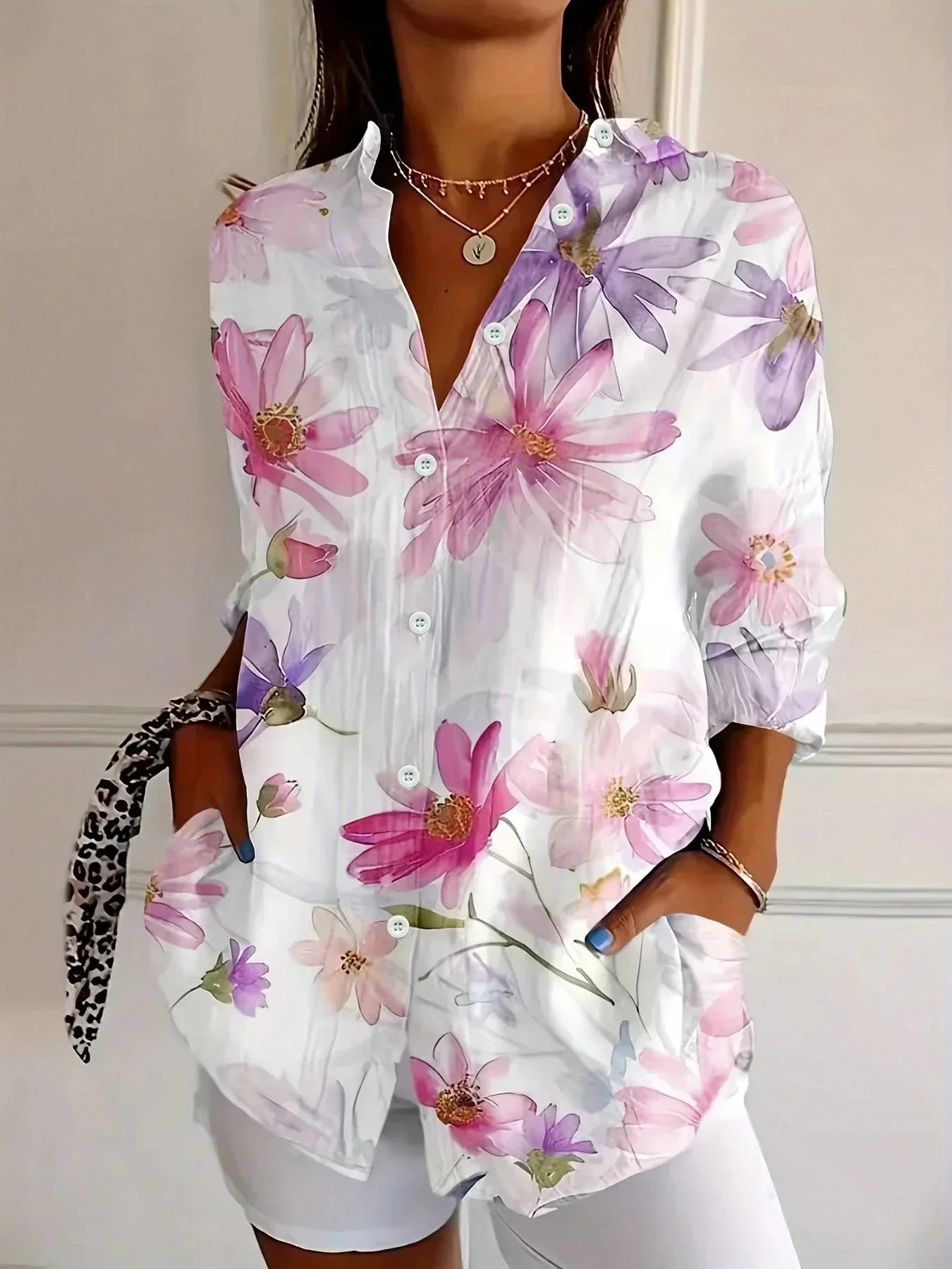 Astrid | Camicia a motivi colorati