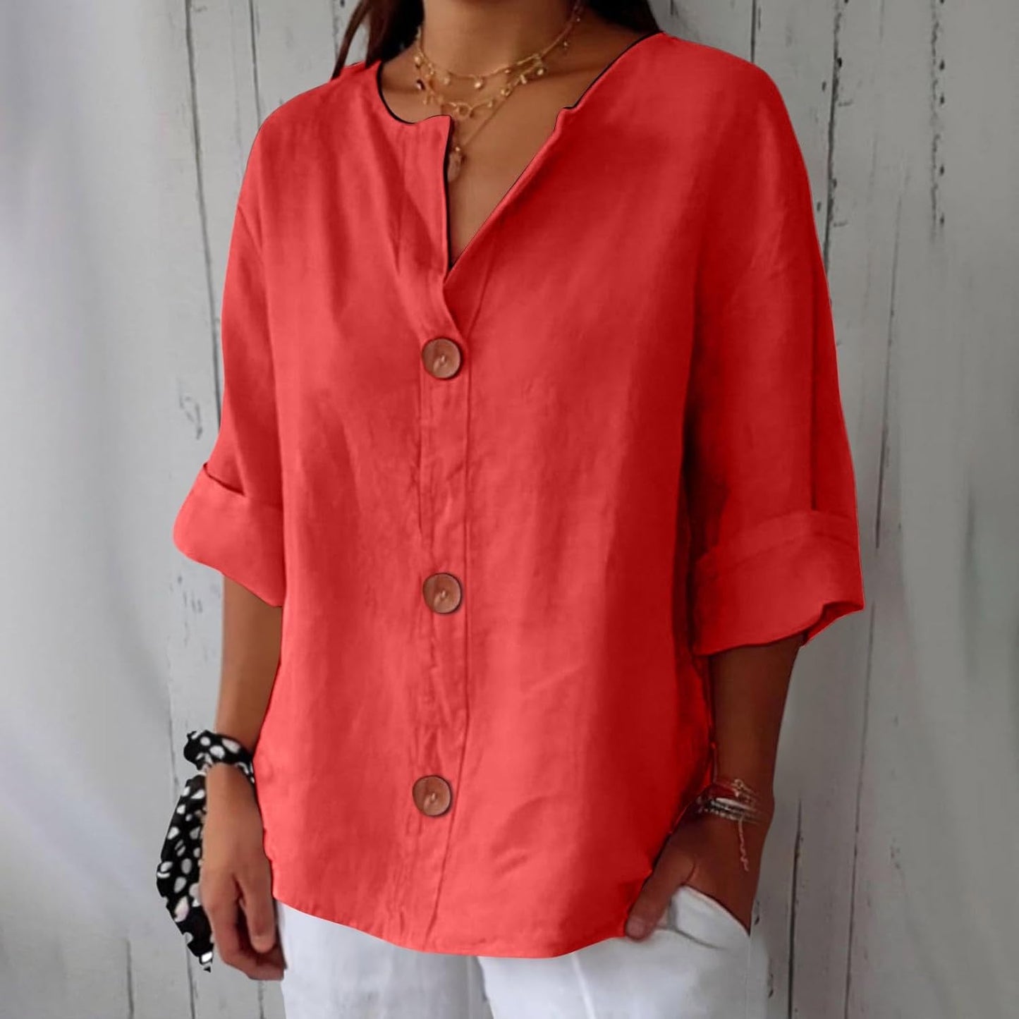 Emma™ | Blusa in Lino