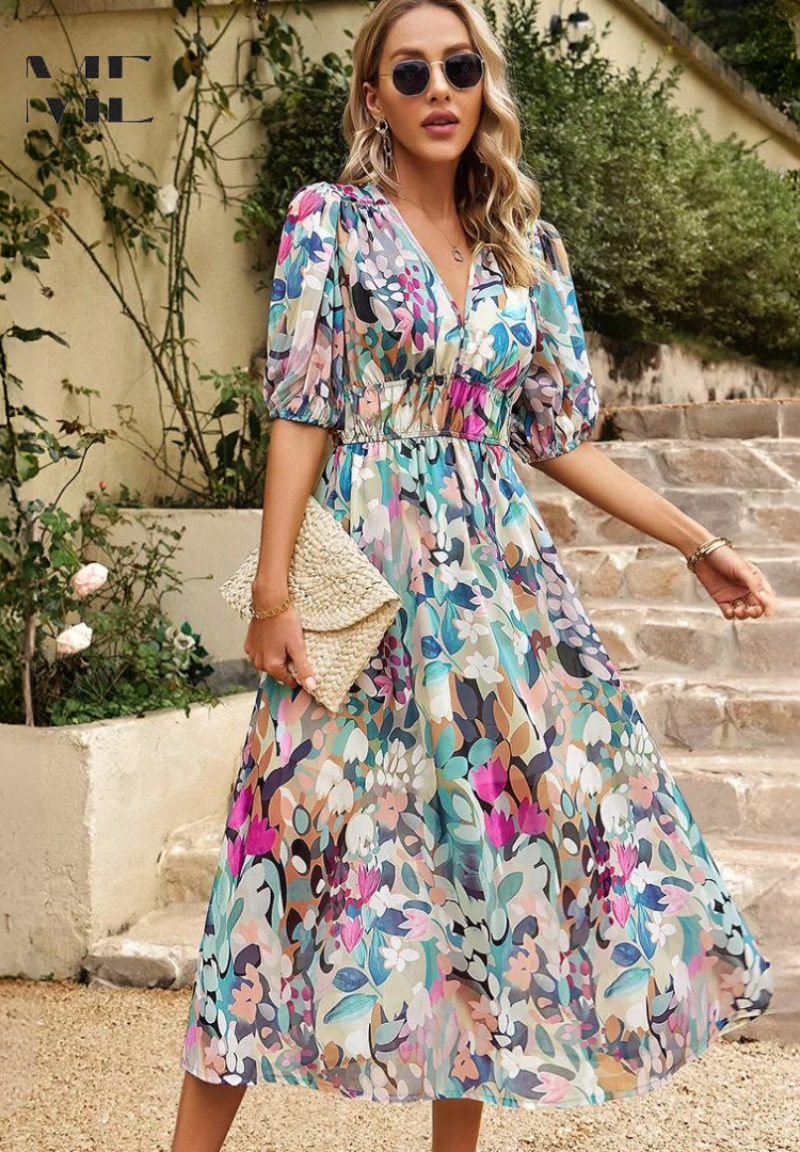 Elena – Abito Midi Modellante