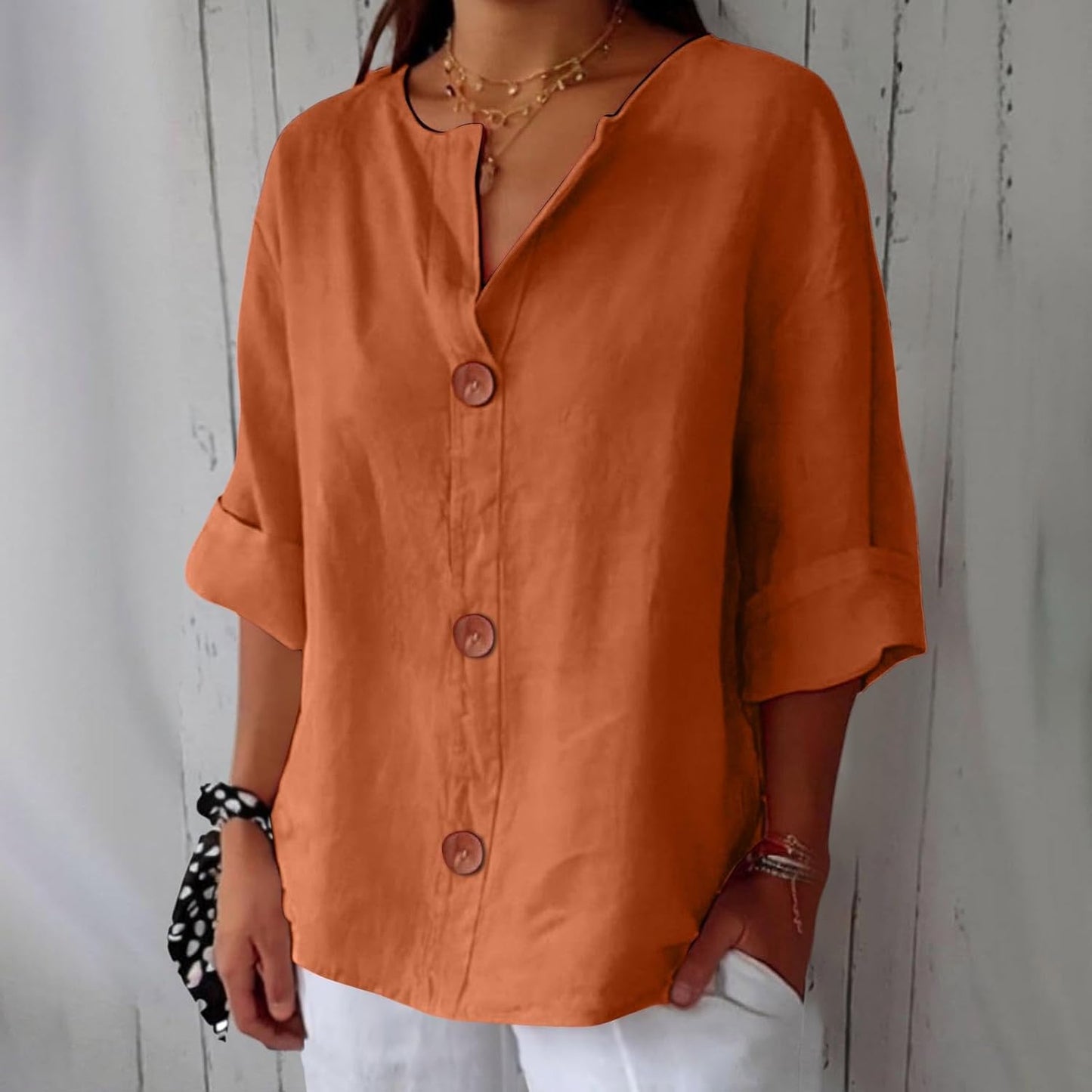 Emma™ | Blusa in Lino