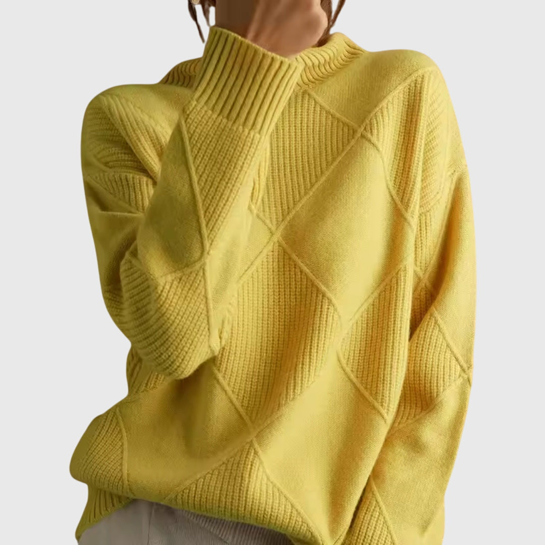 Verica | Maglione a collo alto con motivo geometrico