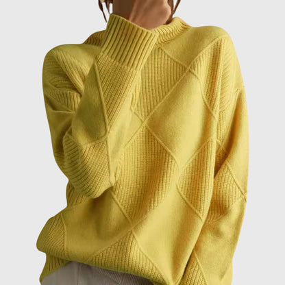Verica | Maglione a collo alto con motivo geometrico