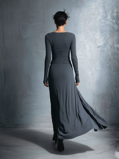 Victoria ❘ Abito maxi con nodo laterale
