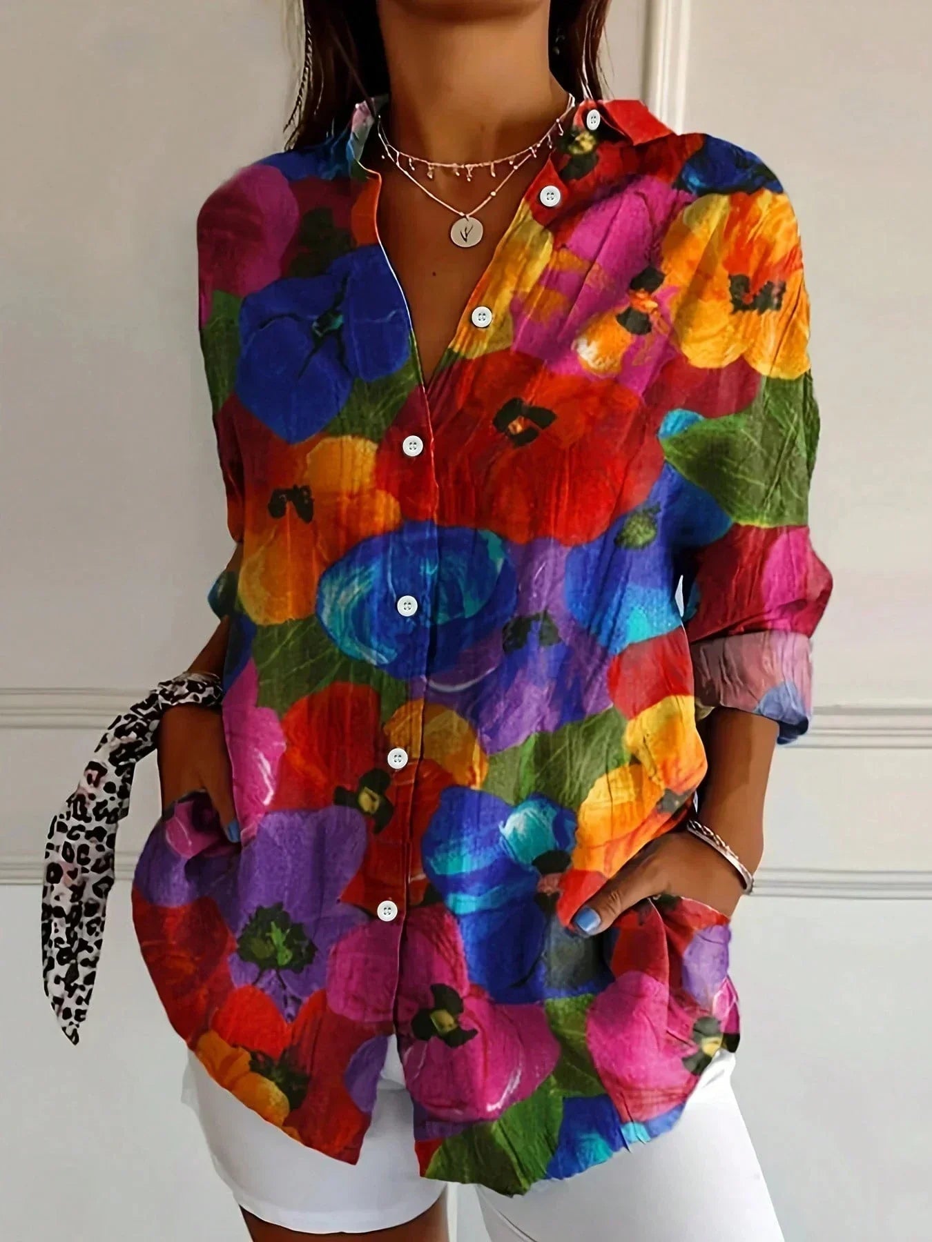 Astrid | Camicia a motivi colorati